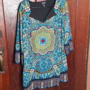 Nicole Boho Hippie Indie Granola Dress Swimsuit Cover Up